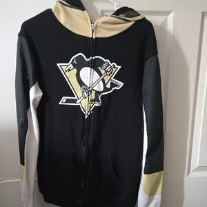 Reebok Black and Cream Face Off Collection Jacket